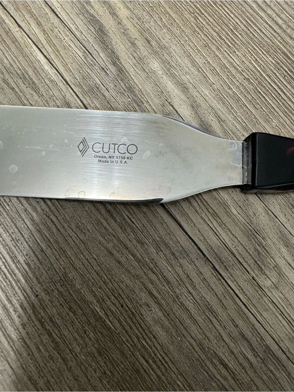 Cutco Lot 2 Slice & Serve Turn 1755/ Professional Spatula 1756 Black Handle